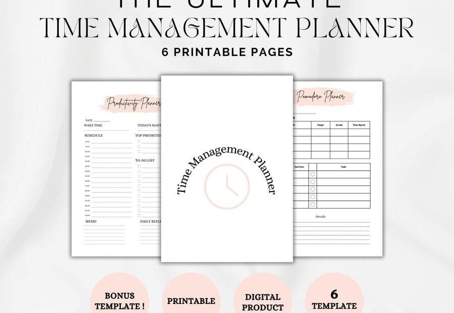 Printable Time Management