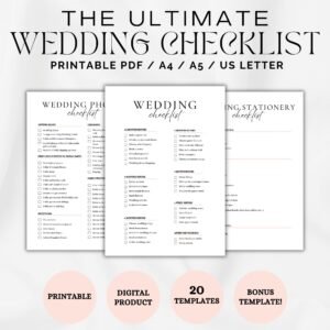 Wedding Planning Checklist