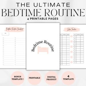 Printable bedtime routine