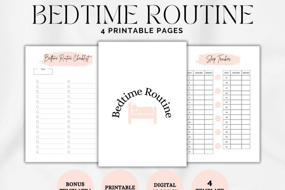 Printable bedtime routine