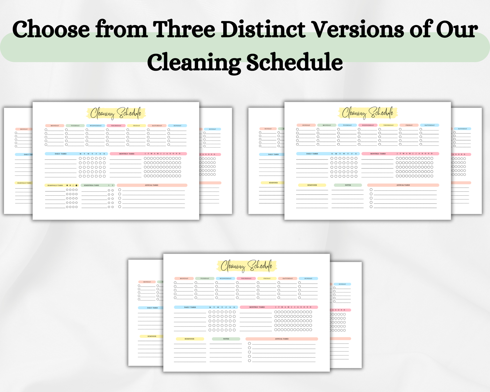 Cleaning Schedule
