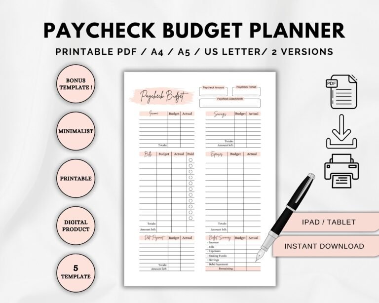 Paycheck Budget Planner